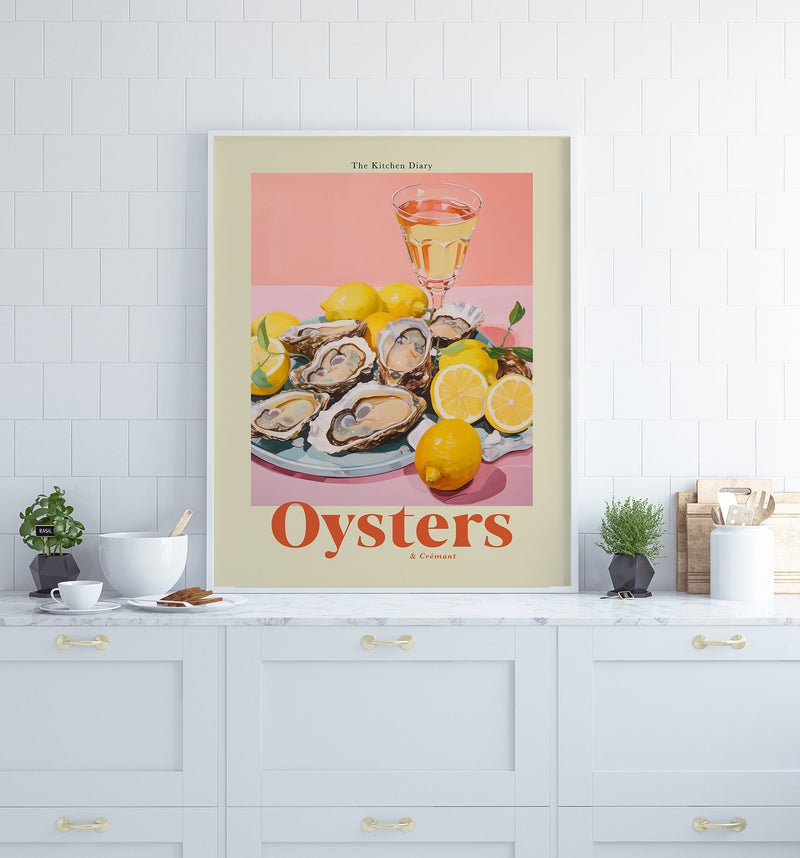 The Kitchen Diary: Oyster & Crémant – Fine Art Kunstdruck UV-beständig — Ansicht 2