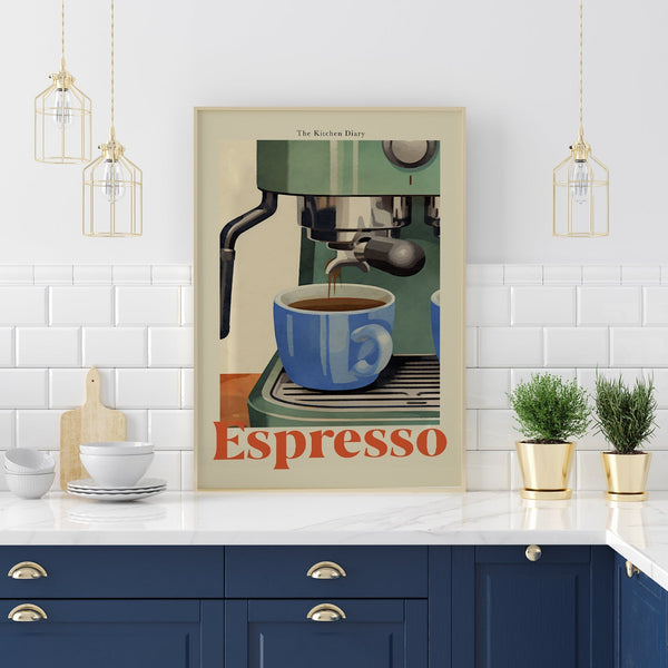 The Kitchen Diary: Espresso – Fine Art Poster | UV-Beständig | Berlin