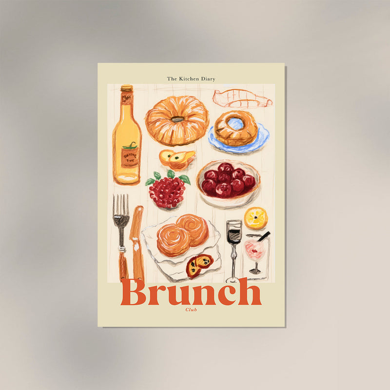 The Kitchen Diary: Brunch Club Poster – Fine Art Print Premiumqualität — Ansicht 3