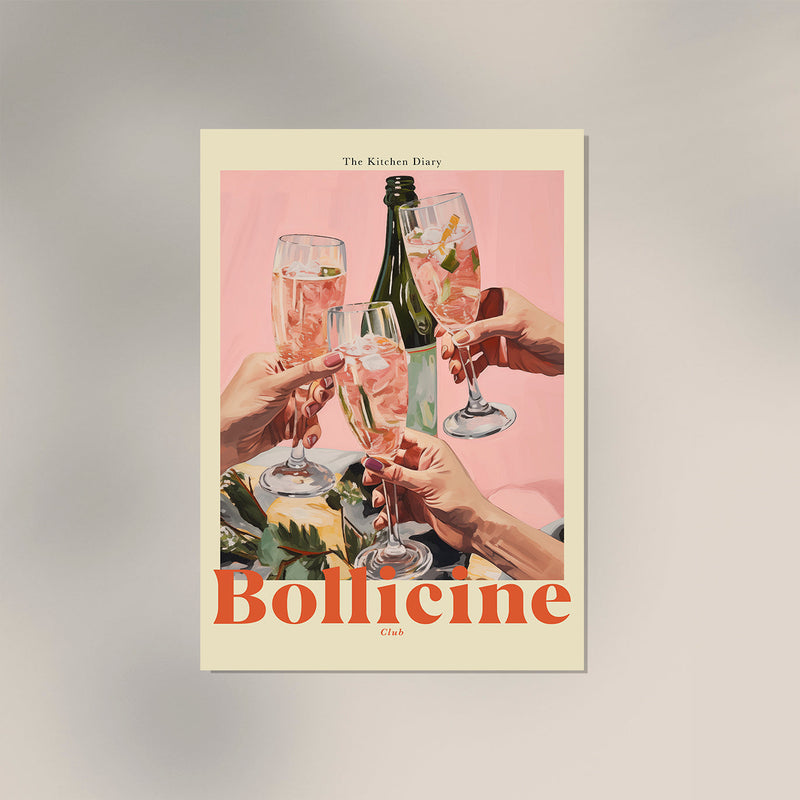 The Kitchen Diary: Bollicine Club Poster – Fine Art Print Premium Quality — Ansicht 3