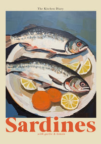 The Kitchen Diary: Sardines – Fine Art Poster | UV-beständig — Ansicht 4