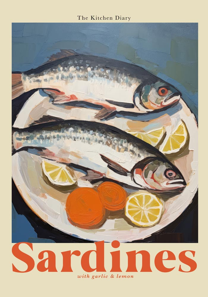 The Kitchen Diary: Sardines – Fine Art Poster | UV-beständig — Ansicht 4