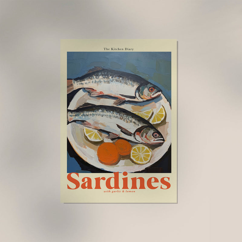 The Kitchen Diary: Sardines – Fine Art Poster | UV-beständig — Ansicht 3