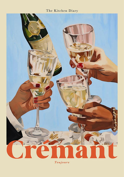 The Kitchen Diary: Crémant Poster – Fine Art Print Premiumqualität