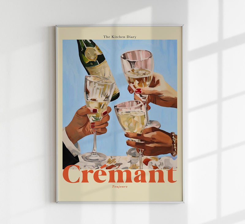 The Kitchen Diary: Crémant Poster – Fine Art Print Premiumqualität — Patroa Studio