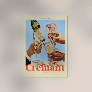 The Kitchen Diary: Crémant Poster – Fine Art Print | Modern Kitchen Art | Premiumqualität