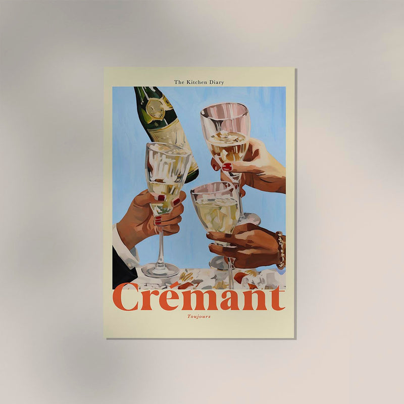 The Kitchen Diary: Crémant Poster – Fine Art Print Premiumqualität — Ansicht 3