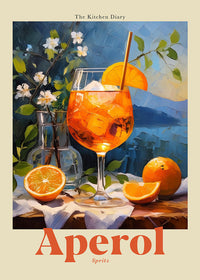 The Kitchen Diary: Aperol Spritz – Fine Art Print | Premiumqualität — Ansicht 4