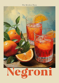 The Kitchen Diary: Negroni Fine Art Poster – UV-beständig, Kunstdruck — Ansicht 4
