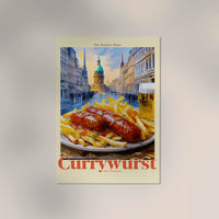 The Kitchen Diary: Currywurst Art Poster – Grafische Food-Illustration — Ansicht 3