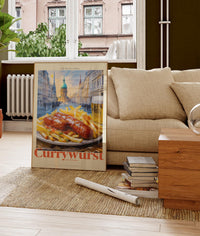 The Kitchen Diary: Currywurst Art Poster – Grafische Food-Illustration — Ansicht 2