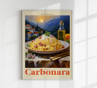 The Kitchen Diary: Carbonara – Fine Art Print | Modern Kitchen Art | Premiumqualität — Ansicht 1