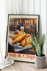 The Kitchen Diary: Fish and Chips 2 – Fine Art Poster UV-beständig — Ansicht 2