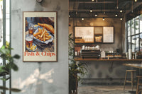 The Kitchen Diary: Fish and Chips Club – Fine Art Poster UV-beständig — Ansicht 2