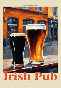 The Kitchen Diary: Irish Pub – Fine Art Poster | UV-beständig — Ansicht 4