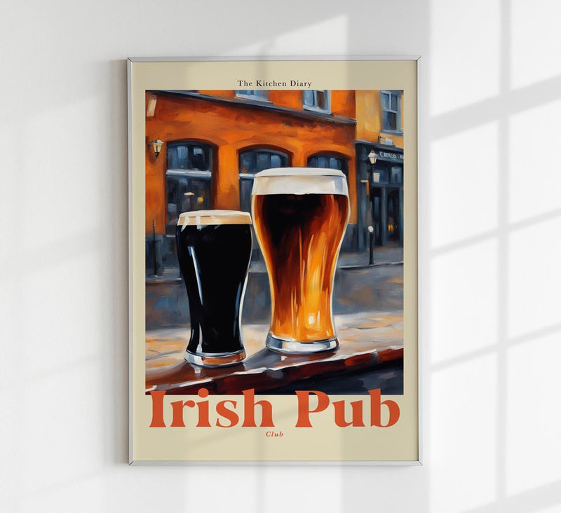 The Kitchen Diary: Irish Pub – Fine Art Poster | UV-beständig — Patroa Studio