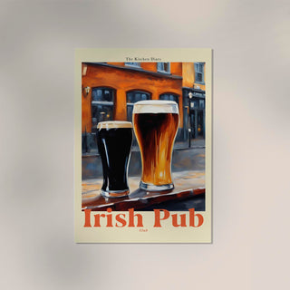 The Kitchen Diary: Irish Pub – Fine Art | UV-Resistant | Culinary Poster