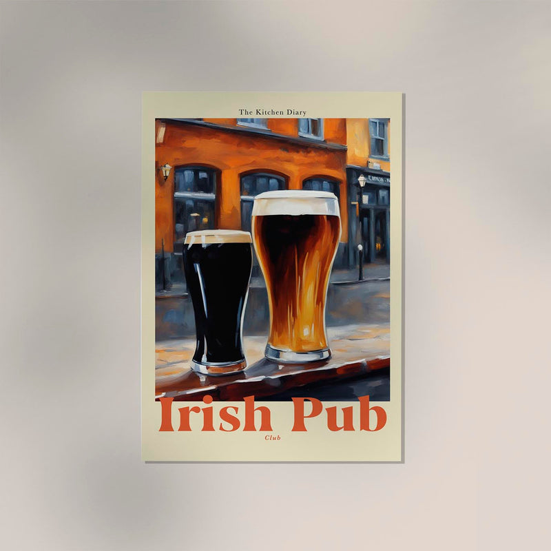 The Kitchen Diary: Irish Pub – Fine Art Poster | UV-beständig — Ansicht 3