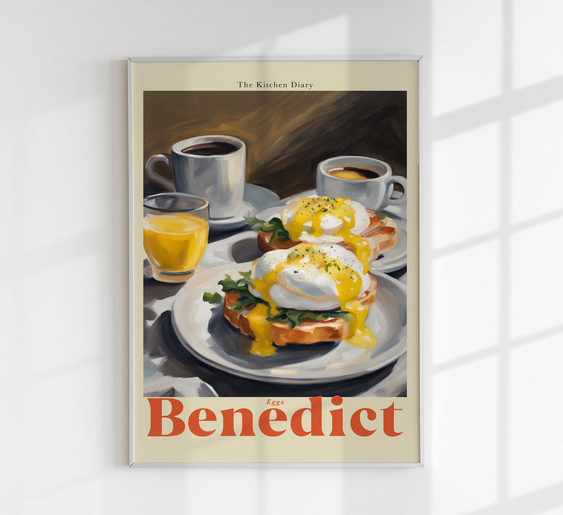 The Kitchen Diary: Eggs Benedict – Fine Art Print Patroa Studio — Patroa Studio
