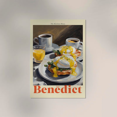 The Kitchen Diary: Eggs Benedict – Fine Art Print Patroa Studio