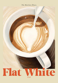 The Kitchen Diary: Flat White Club – Fine Art Poster | UV-beständig — Ansicht 4