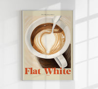 The Kitchen Diary: Flat White Club – Fine Art Poster | UV-beständig — Ansicht 1