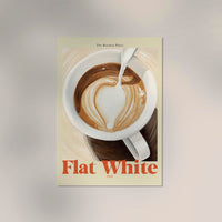 The Kitchen Diary: Flat White Club – Fine Art Poster | UV-beständig — Ansicht 3