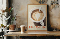 The Kitchen Diary: Flat White Club – Fine Art Poster | UV-beständig — Ansicht 2
