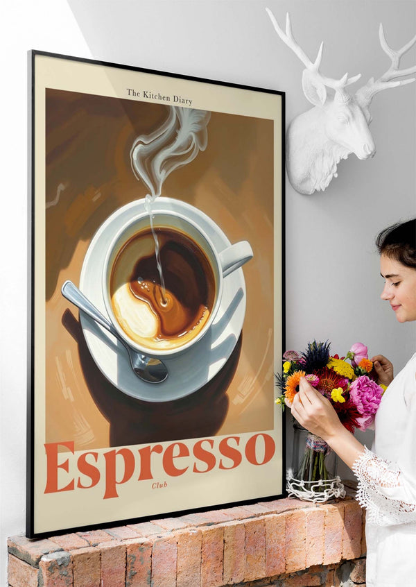 The Kitchen Diary: Espresso Club – Fine Art Print | Modern Kitchen Art