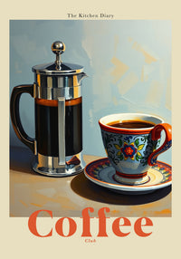 The Kitchen Diary: Coffee Club French Press – Fine Art Print Patroa Studio — Ansicht 4