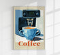 The Kitchen Diary: Coffee Club Blue – Fine Art Print Patroa Studio