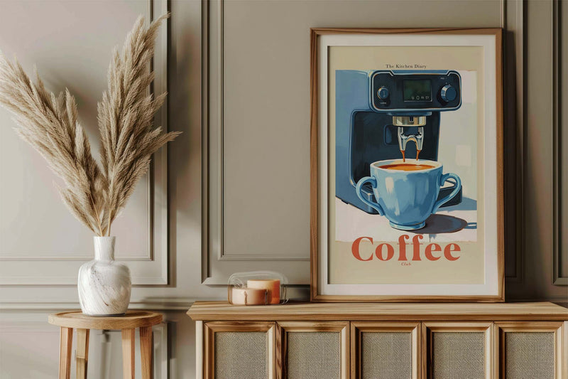 The Kitchen Diary: Coffee Club Blue – Fine Art Print Patroa Studio — Ansicht 2