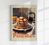 The Kitchen Diary: Pancakes with Maple Syrup – Fine Art Poster UV-beständig — Ansicht 1