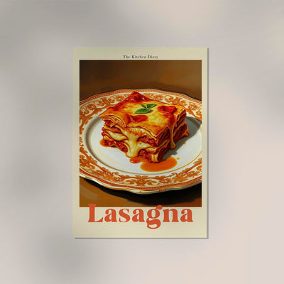 Lasagna - The Kitchen Diary | Culinary Art Print | Patroa Studio