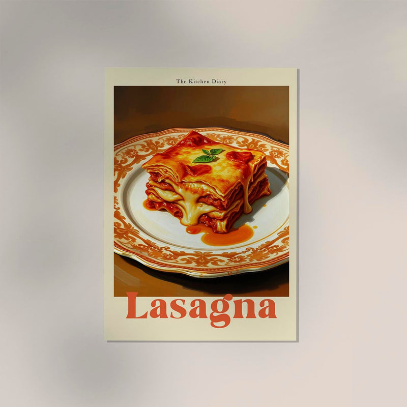 Lasagna - The Kitchen Diary | Culinary Art Print | Patroa Studio — Ansicht 3
