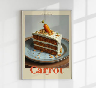 Carrot Cake The Kitchen Diary – Typografie | Küchenkunst | Fine Art