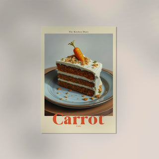 Carrot Cake The Kitchen Diary – Typografie | Küchenkunst | Fine Art