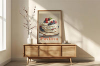 Pavlova Kitchen Diary Fine Art Poster – Kulinarik Wanddeko — Ansicht 2