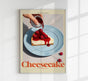 Cheesecake The Kitchen Diary – Graphic Fine Art Print on Canvas