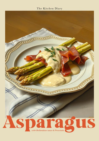 Asparagus The Kitchen Diary Art Print – Fine Art Print | Kitchen Decor | UV‑resistent