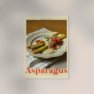 Asparagus The Kitchen Diary Art Print – Fine Art Print | Kitchen Decor | UV‑resistent