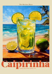 Caipirinha The Kitchen Diary – Fine Art Print | Rezeptgrafik | Modern — Ansicht 4