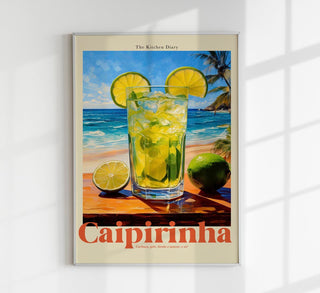 Caipirinha The Kitchen Diary – Fine Art Print | Rezeptgrafik | Modern