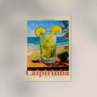 Caipirinha The Kitchen Diary – Fine Art Print | Rezeptgrafik | Modern