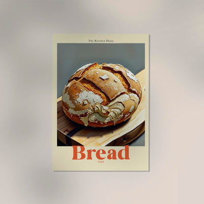 Bread Club The Kitchen Diary – Typografie Wandbild Fine Art
