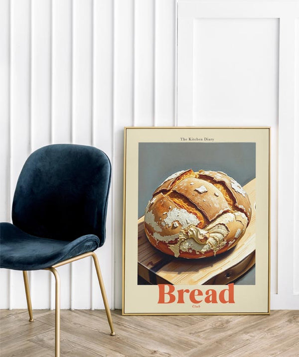 Bread Club The Kitchen Diary – Typografie Wandbild Fine Art