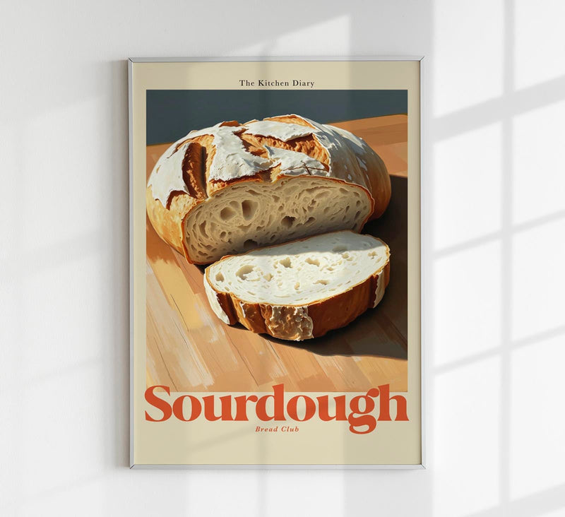 Sourdough – The Kitchen Diary Poster Fine Art Print | Patroa Studio — Patroa Studio