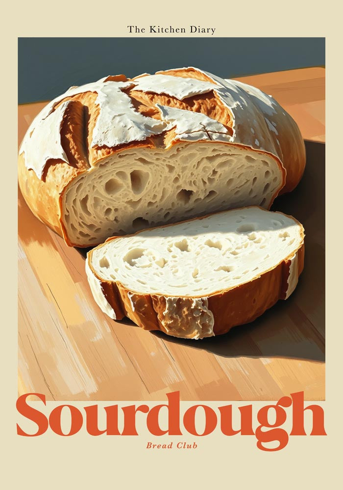 Sourdough – The Kitchen Diary Poster Fine Art Print | Patroa Studio — Ansicht 4