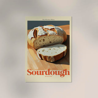 Sourdough – The Kitchen Diary – Artisan Baking Art | Rezept-Poster | Fine Art Print