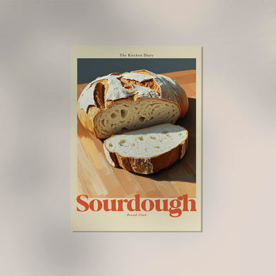 Sourdough – The Kitchen Diary Poster Fine Art Print | Patroa Studio